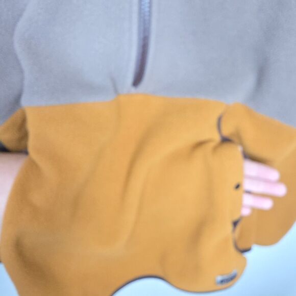 Rei Co-op 1/2 Zip Pullover Sweatshirt Men's Large Gray Orange Two Tone - Picture 4 of 10